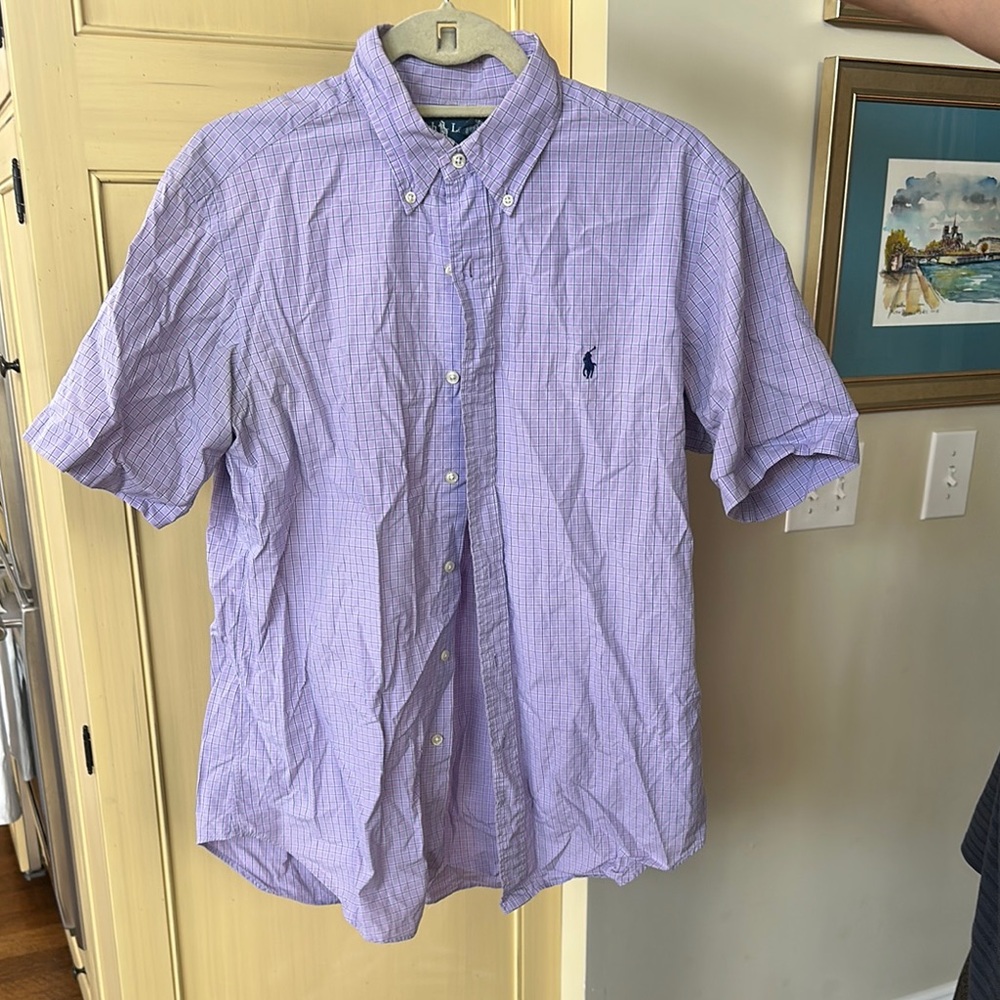 Polo by Ralph Lauren Purple Casual Button Down Shirt